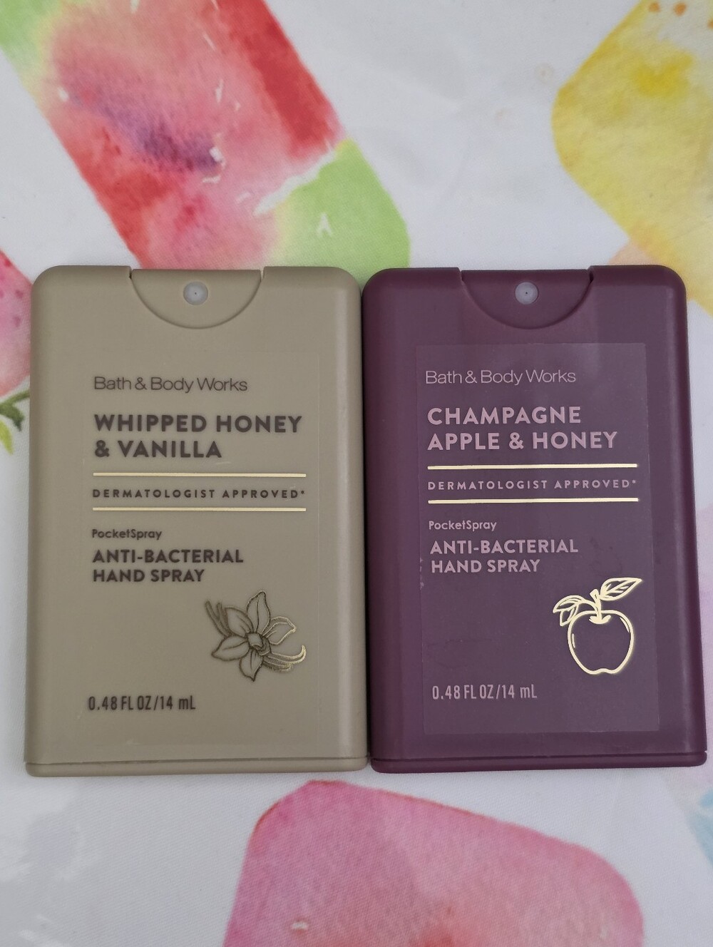 Bath Body Works Champagne Apple & Honey & Vanilla Anti-Bacterial Hand Spray Set